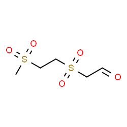 ChemSpider 2D Image | {[2-(Methylsulfonyl)ethyl]sulfonyl}acetaldehyde | C5H10O5S2
