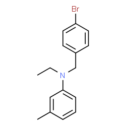 ChemSpider 2D Image | N-(4-Bromobenzyl)-N-ethyl-3-methylaniline | C16H18BrN