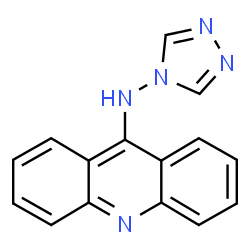 ChemSpider 2D Image | N-(4H-1,2,4-Triazol-4-yl)-9-acridinamine | C15H11N5