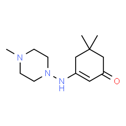 ChemSpider 2D Image | 2-Cyclohexenone, 5,5-dimethyl-3-(4-methylpiperazin-1-yl)amino- | C13H23N3O