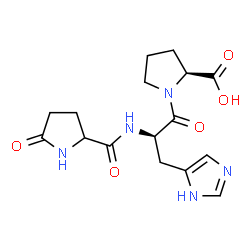 ChemSpider 2D Image | 5-Oxoprolyl-D-histidyl-L-proline | C16H21N5O5