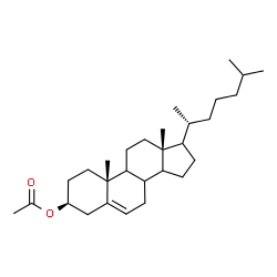 ChemSpider 2D Image | (3beta,8xi,9xi,14xi,17xi)-Cholest-5-en-3-yl acetate | C29H48O2
