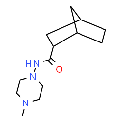 ChemSpider 2D Image | N-(4-Methyl-1-piperazinyl)bicyclo[2.2.1]heptane-2-carboxamide | C13H23N3O