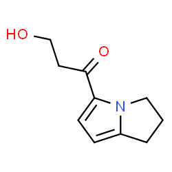 ChemSpider 2D Image | 5-(3-hydroxypropionyl)-2,3-dihydro-1H-pyrrolizine | C10H13NO2