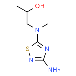 ChemSpider 2D Image | 1-[(3-Amino-1,2,4-thiadiazol-5-yl)(methyl)amino]-2-propanol | C6H12N4OS