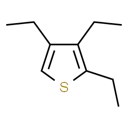 ChemSpider 2D Image | 2,3,4-Triethylthiophene | C10H16S