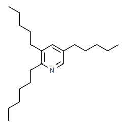ChemSpider 2D Image | 2-Hexyl-3,5-dipentylpyridine | C21H37N