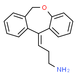 ChemSpider 2D Image | (3Z)-3-(Dibenzo[b,e]oxepin-11(6H)-ylidene)-1-propanamine | C17H17NO
