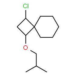 ChemSpider 2D Image | 1-Chloro-3-isobutoxyspiro[3.5]nonane | C13H23ClO