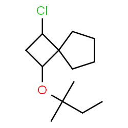 ChemSpider 2D Image | 1-Chloro-3-[(2-methyl-2-butanyl)oxy]spiro[3.4]octane | C13H23ClO