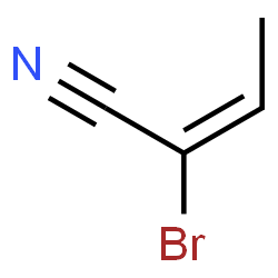 ChemSpider 2D Image | (E)-2-bromo-2-butenenitrile | C4H4BrN