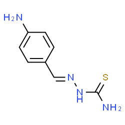 ChemSpider 2D Image | Benzaldehyde, p-amino thiosemicarbazone | C8H10N4S
