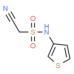 ChemSpider 2D Image | 1-Cyano-N-(3-thienyl)methanesulfonamide | C6H6N2O2S2