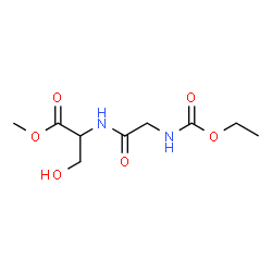 ChemSpider 2D Image | Methyl N-(ethoxycarbonyl)glycylserinate | C9H16N2O6