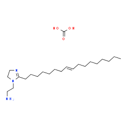 ChemSpider 2D Image | Carbonic acid - 2-{2-[(8E)-8-heptadecen-1-yl]-4,5-dihydro-1H-imidazol-1-yl}ethanamine (1:1) | C23H45N3O3