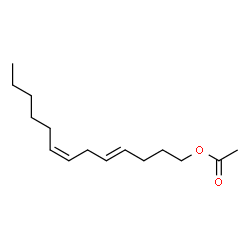 ChemSpider 2D Image | (E,Z)-trideca-4,7-dien-1-yl acetate | C15H26O2