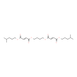 ChemSpider 2D Image | 4,4'-(1,4-Butanediyl) 1,1'-bis(4-methylpentyl) (2E,2'E)bis(-2-butenedioate) | C24H38O8