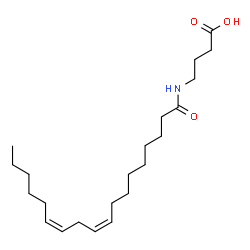 ChemSpider 2D Image | N-LINOLEOYL-4-AMINOBUTYRIC ACID | C22H39NO3