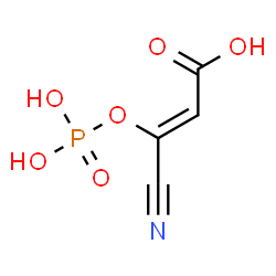 ChemSpider 2D Image | (2Z)-3-Cyano-3-(phosphonooxy)acrylic acid | C4H4NO6P