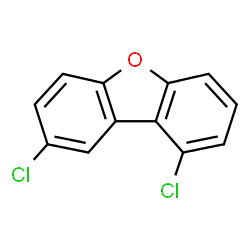 ChemSpider 2D Image | 1,8-DICHLORODIBENZOFURAN | C12H6Cl2O
