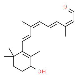 ChemSpider 2D Image | (9cis,13cis)-4-Hydroxyretinal | C20H28O2
