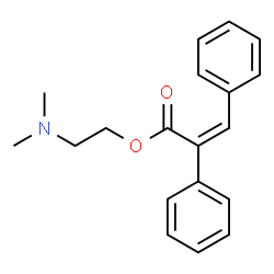 ChemSpider 2D Image | 2-(Dimethylamino)ethyl (2Z)-2,3-diphenylacrylate | C19H21NO2
