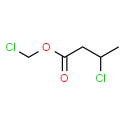 ChemSpider 2D Image | Chloromethyl 3-chlorobutanoate | C5H8Cl2O2