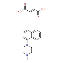 ChemSpider 2D Image | 1-Methyl-4-(1-naphthyl)piperazine (2E)-2-butenedioate (1:1) | C19H22N2O4