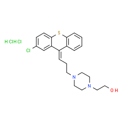 ChemSpider 2D Image | transclopenthixol dihydrochloride | C22H27Cl3N2OS