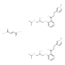 ChemSpider 2D Image | 1-{2-[2-Hydroxy-3-(isopropylamino)propoxy]phenyl}-3-(1-methyl-1H-pyrrol-3-yl)-1-propanone (2E)-2-butenedioate (2:1) | C44H60N4O10