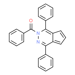 ChemSpider 2D Image | 2-Benzoyl-1,4-diphenyl-2H-cyclopenta[d]pyridazine | C26H18N2O