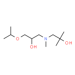ChemSpider 2D Image | 1-[(2-Hydroxy-3-isopropoxypropyl)(methyl)amino]-2-methyl-2-propanol | C11H25NO3