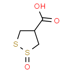 ChemSpider 2D Image | 1,2-Dithiolane-4-carboxylic acid 1-oxide | C4H6O3S2