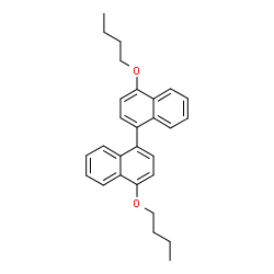 ChemSpider 2D Image | 4,4'-Dibutoxy-1,1'-binaphthalene | C28H30O2