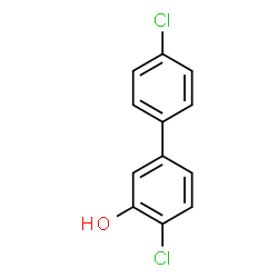 ChemSpider 2D Image | 4,4'-Dichloro-3-biphenylol | C12H8Cl2O