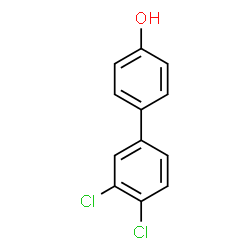 ChemSpider 2D Image | 3',4'-Dichloro-4-biphenylol | C12H8Cl2O