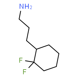 ChemSpider 2D Image | 3-(2,2-Difluorocyclohexyl)-1-propanamine | C9H17F2N