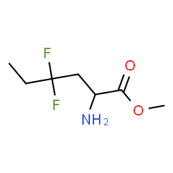 ChemSpider 2D Image | Methyl 4,4-difluoronorleucinate | C7H13F2NO2