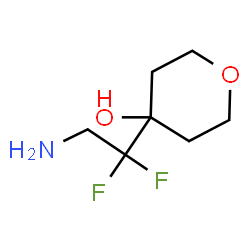 ChemSpider 2D Image | 4-(2-Amino-1,1-difluoroethyl)tetrahydro-2H-pyran-4-ol | C7H13F2NO2