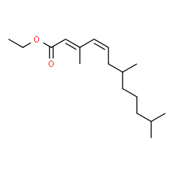 ChemSpider 2D Image | Ethyl (2E,4Z)-3,7,11-trimethyl-2,4-dodecadienoate | C17H30O2