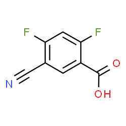 ChemSpider 2D Image | 5-Cyano-2,4-difluorobenzoic acid | C8H3F2NO2