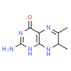 ChemSpider 2D Image | 2-Amino-6,7-dimethyl-7,8-dihydro-4(1H)-pteridinone | C8H11N5O
