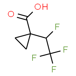 ChemSpider 2D Image | 1-(1,2,2,2-Tetrafluoroethyl)cyclopropanecarboxylic acid | C6H6F4O2