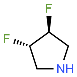ChemSpider 2D Image | (3S,4S)-3,4-Difluoropyrrolidine | C4H7F2N