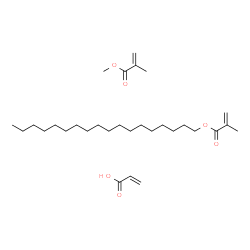 ChemSpider 2D Image | acrylic acid; methyl 2-methylprop-2-enoate; octadecyl 2-methylprop-2-enoate | C30H54O6
