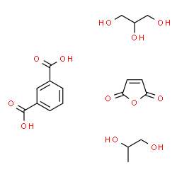ChemSpider 2D Image | furan-2,5-dione; glycerol; isophthalic acid; propane-1,2-diol | C18H24O12