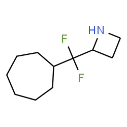 ChemSpider 2D Image | 2-[Cycloheptyl(difluoro)methyl]azetidine | C11H19F2N