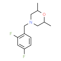 ChemSpider 2D Image | 4-(2,4-Difluorobenzyl)-2,6-dimethylmorpholine | C13H17F2NO