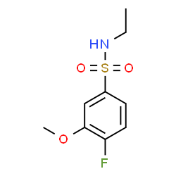 ChemSpider 2D Image | N-Ethyl-4-fluoro-3-methoxybenzenesulfonamide | C9H12FNO3S