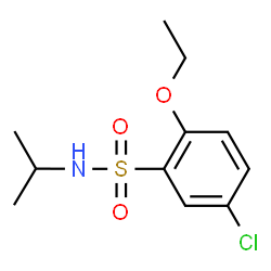 ChemSpider 2D Image | 5-Chloro-2-ethoxy-N-isopropylbenzenesulfonamide | C11H16ClNO3S